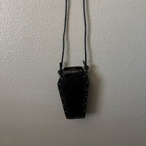 Killstar Black Coffin Crossbody Bag